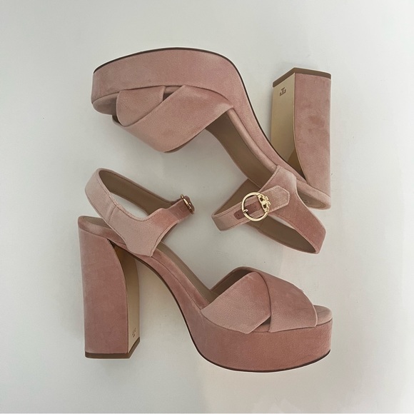 Tory Burch Loretta Velvet Platform Sandal - New In Box- Size 9.5 - Reemoly - Picture 12 of 16